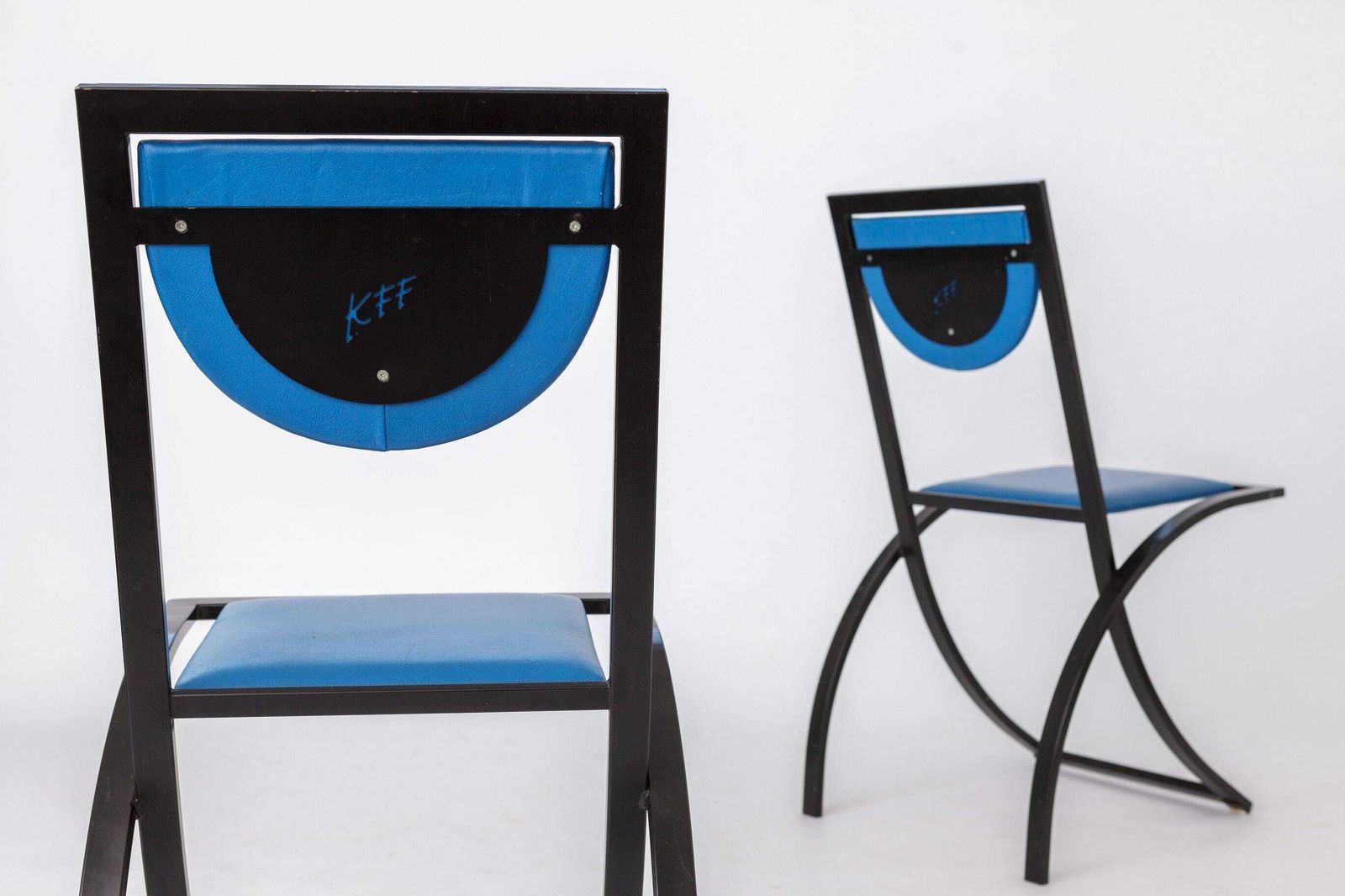 4 Dining Chairs By Karl Friedrich Förster For Kff Germany, 1980s, Set Of 4 photo 1343.0