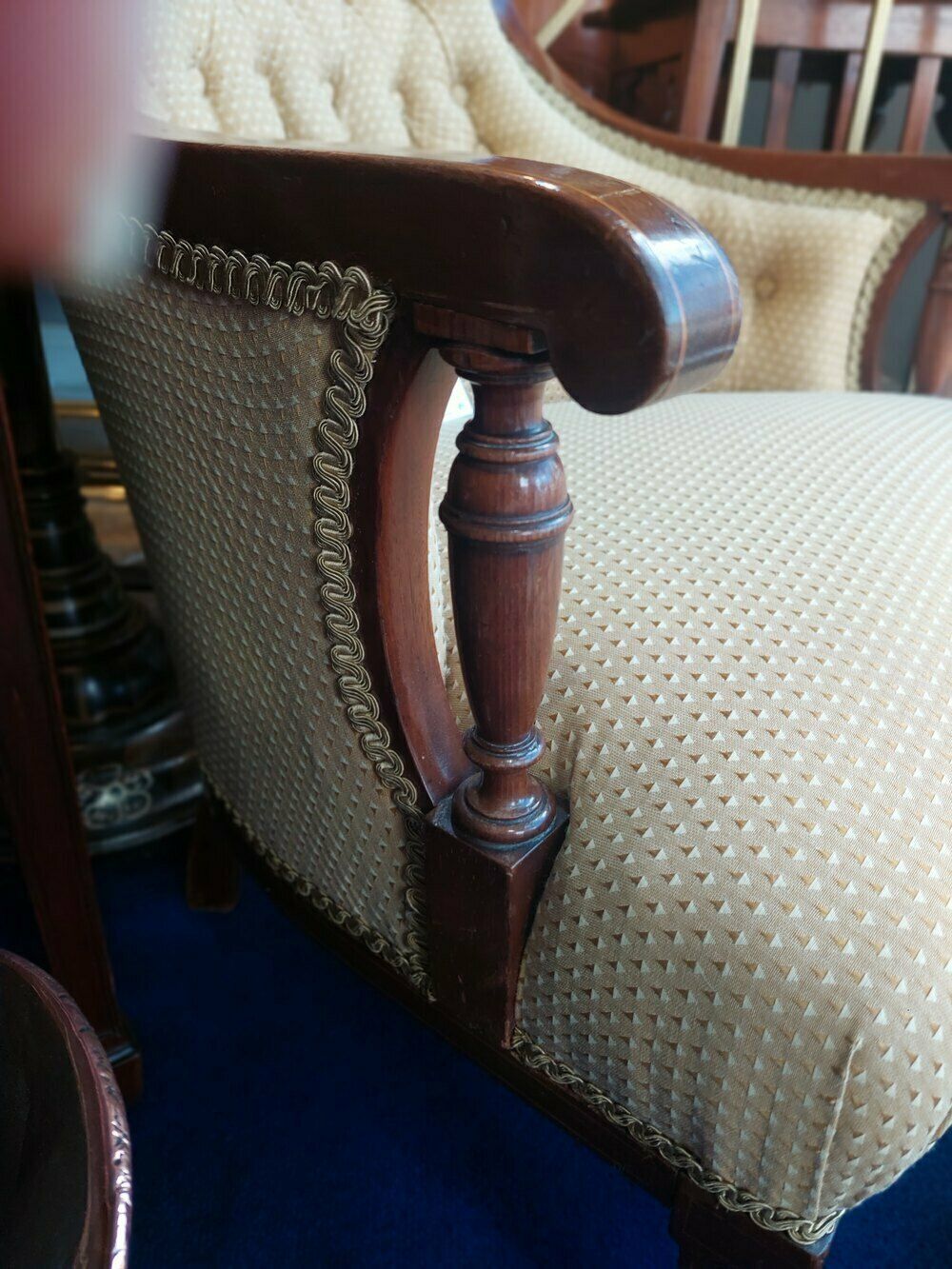 Edwardian Mahogany And Inlaid Child's Armchair photo Furniture