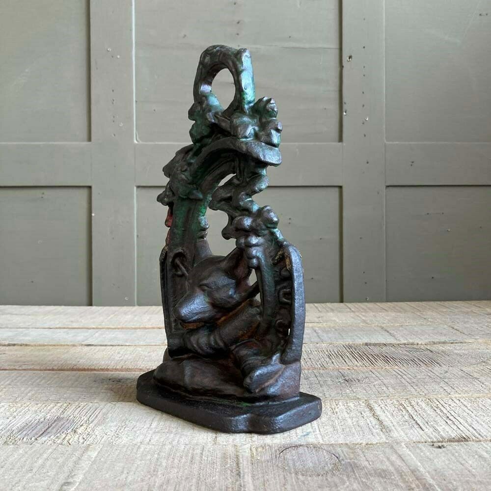 photo for sale Victorian Fox Door Stop, 1800s