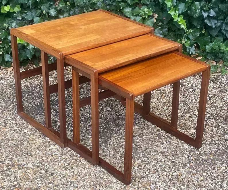 Vintage 1970’s Nest Of Tables, 1970s photo buy