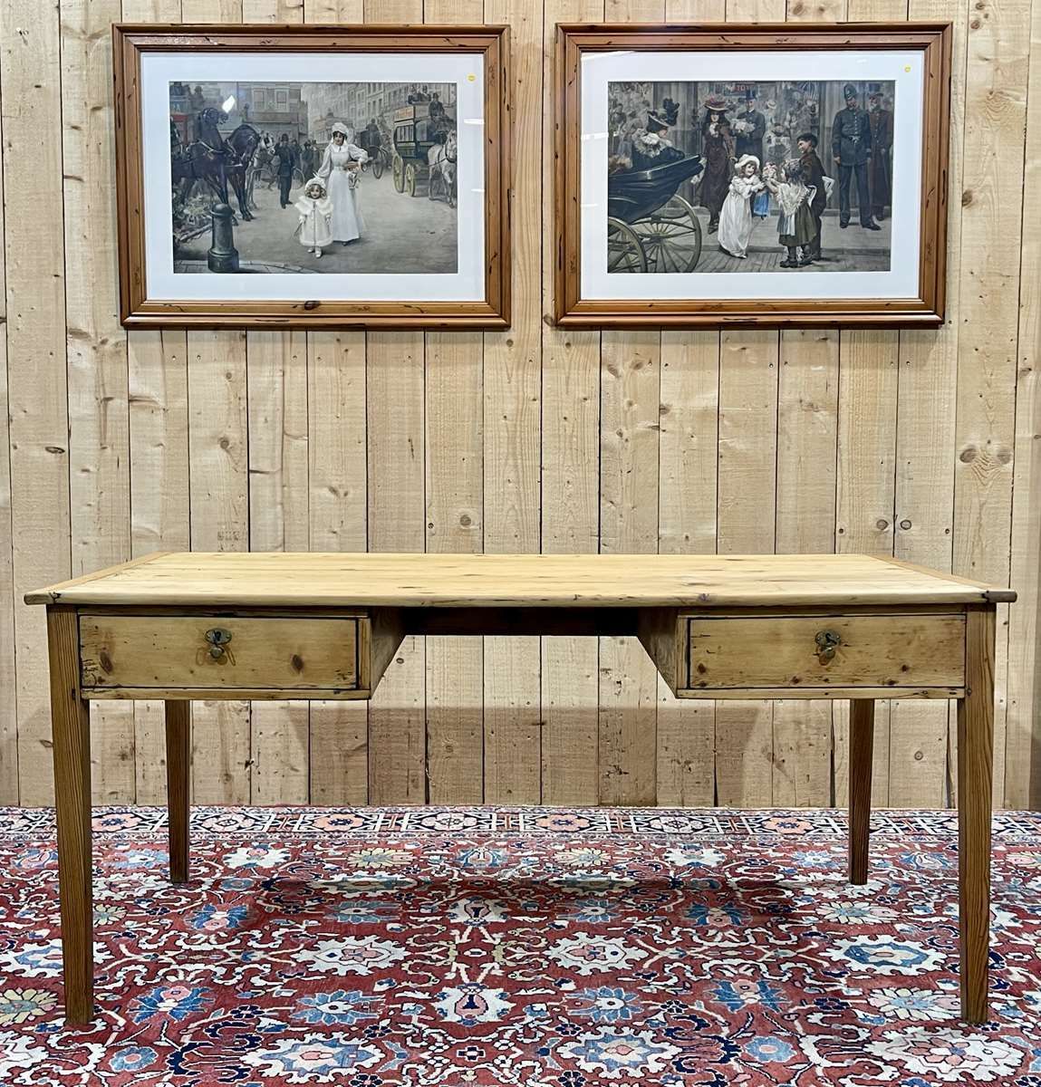 Flat Desk From The Beginning Of The 20th Century In Fir photo furniture