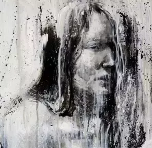 Kim Diaz Holm | Tove, Watercolor, 21st Century Norway photo Art