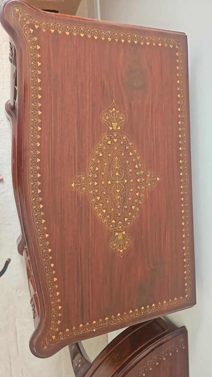 Vintage Rosewood Brass Inlay Drawers (Part Of A 3 Piece Set Or Separate) photo furniture
