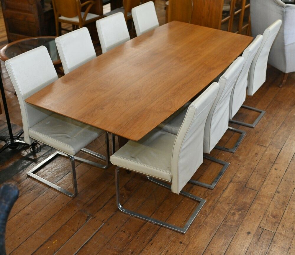 Italian Mid Century Modern Dining Table And Effezeta Chairs Set photo furniture