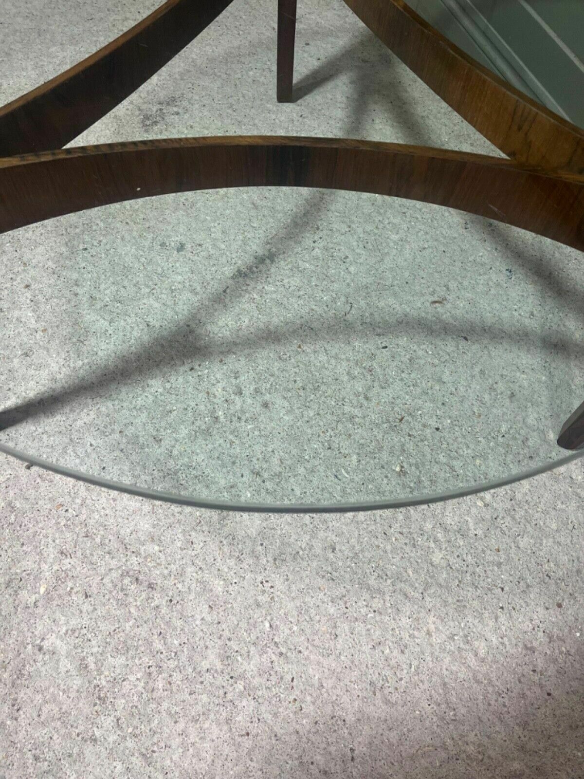 photo for sale Danish Coffee Table By Sven Ellekaer Glass Top Made By Christian Linnebergs 1960