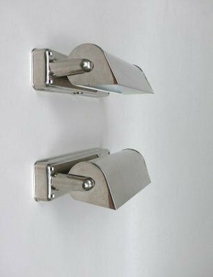 Art Deco Bauhaus Minimalist Nickel Plated Sconces, 1930s, Set Of 2 photo furniture