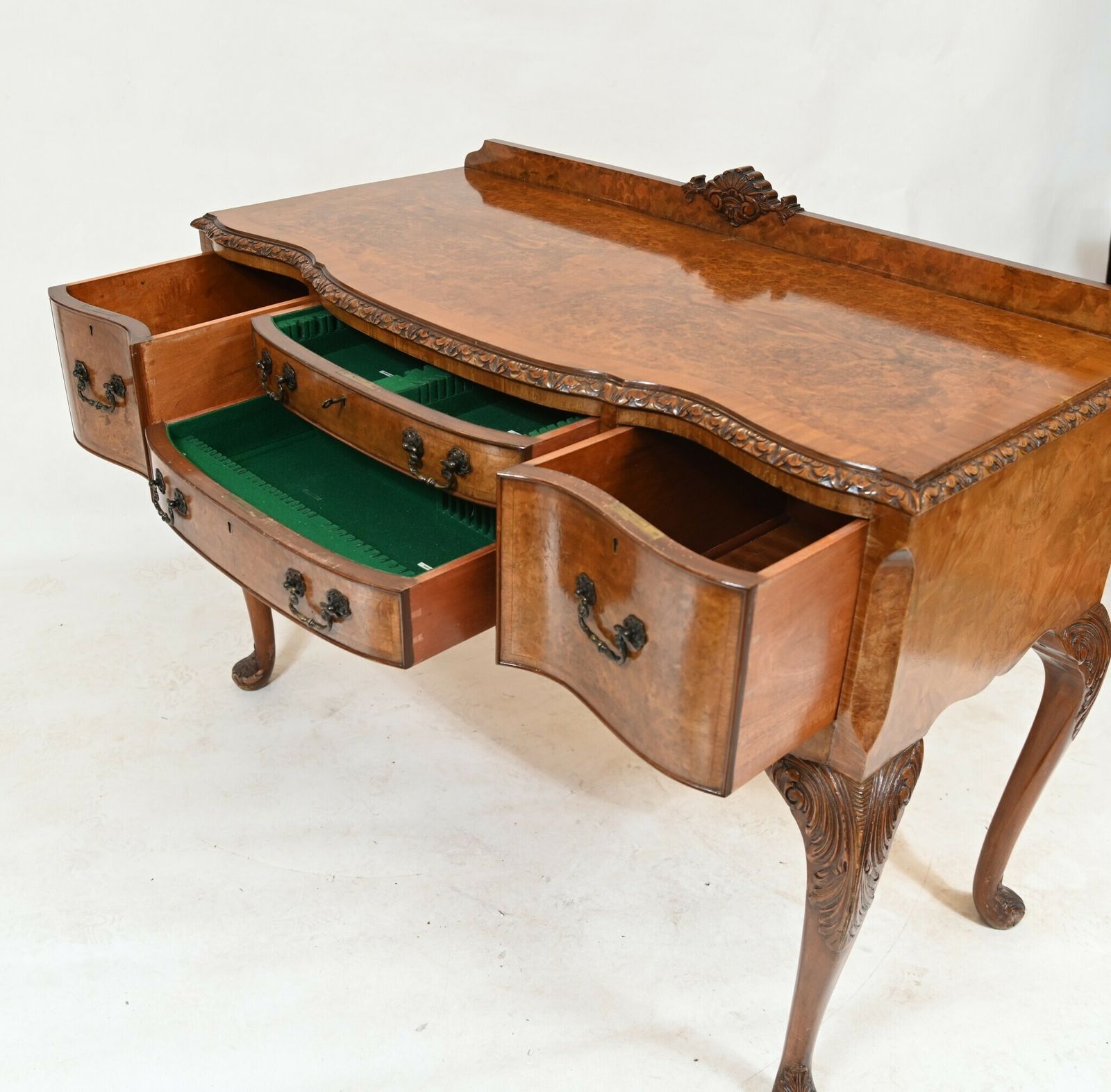 Walnut Epstein Sideboard Antique Serving Table 1930s photo 1150.0