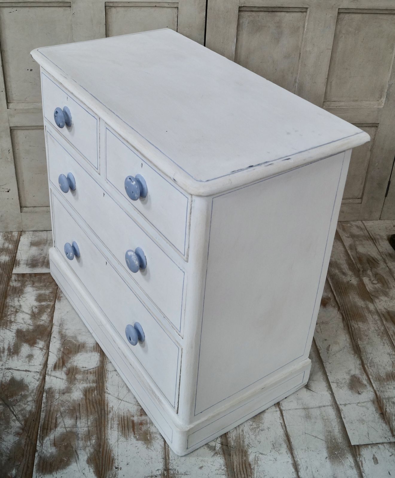 Victorian Painted Chest Of Drawers photo for sale