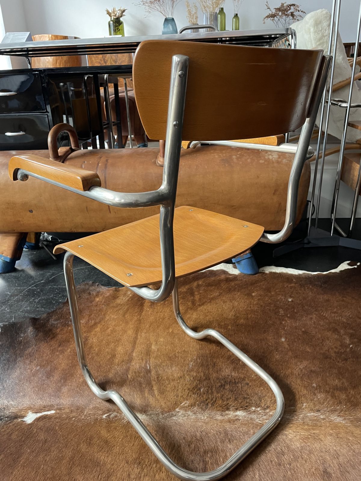 Czech Art Deco Tubular Steel Cantilever Chair By Ladislav Zak, 1930s photo 1300.0
