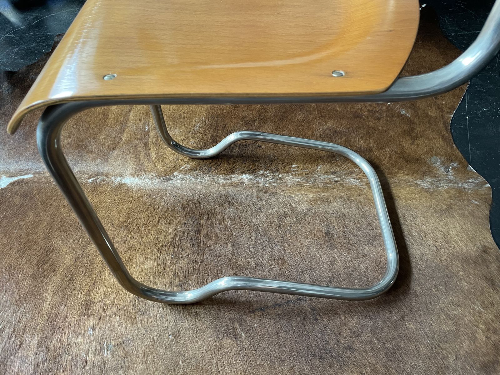 photo for sale Czech Art Deco Tubular Steel Cantilever Chair By Ladislav Zak, 1930s
