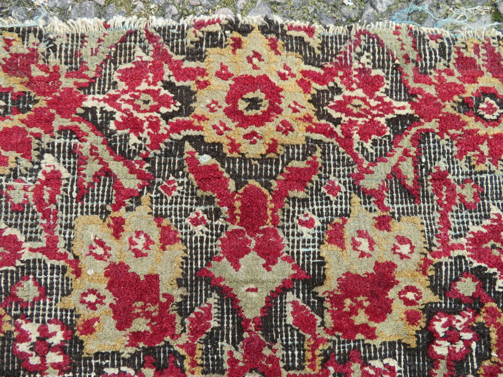 Large Mughal Carpet Fragment. North India. 183cm X 168cm. photo for sale