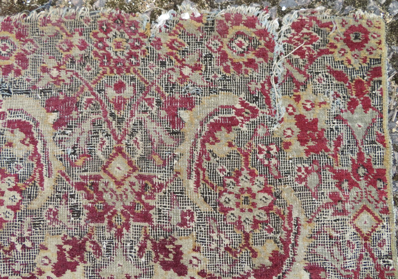 Large Mughal Carpet Fragment. North India. 183cm X 168cm. photo buy