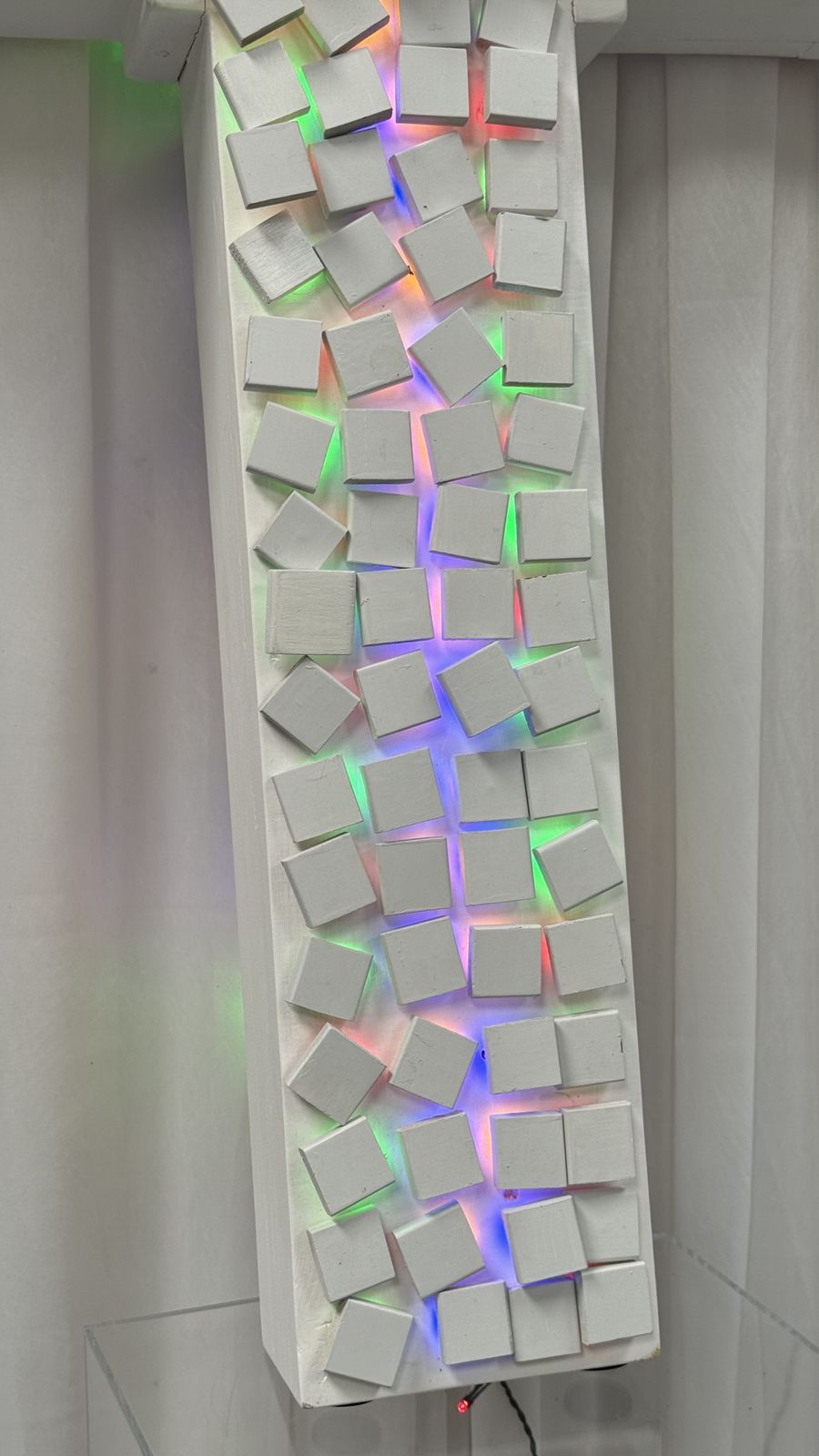 photo for sale Contemporary Artwork In The Form Of An Illuminated Cross