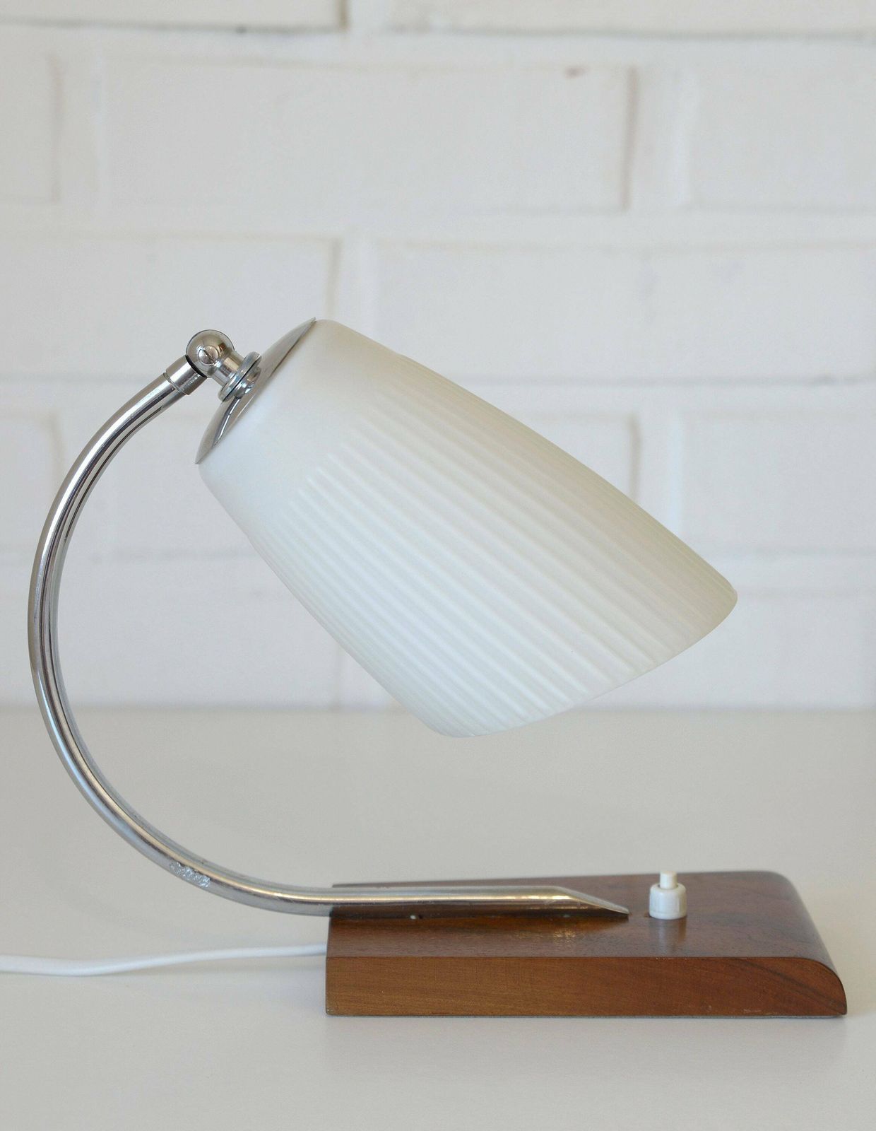 Vintage Desk Lamp / Wooden Table Light / Mid Century Modern / Bedside Fixture / Scandinavian Style / Yugoslavia 1960's / Space Age / Mcm photo Lighting