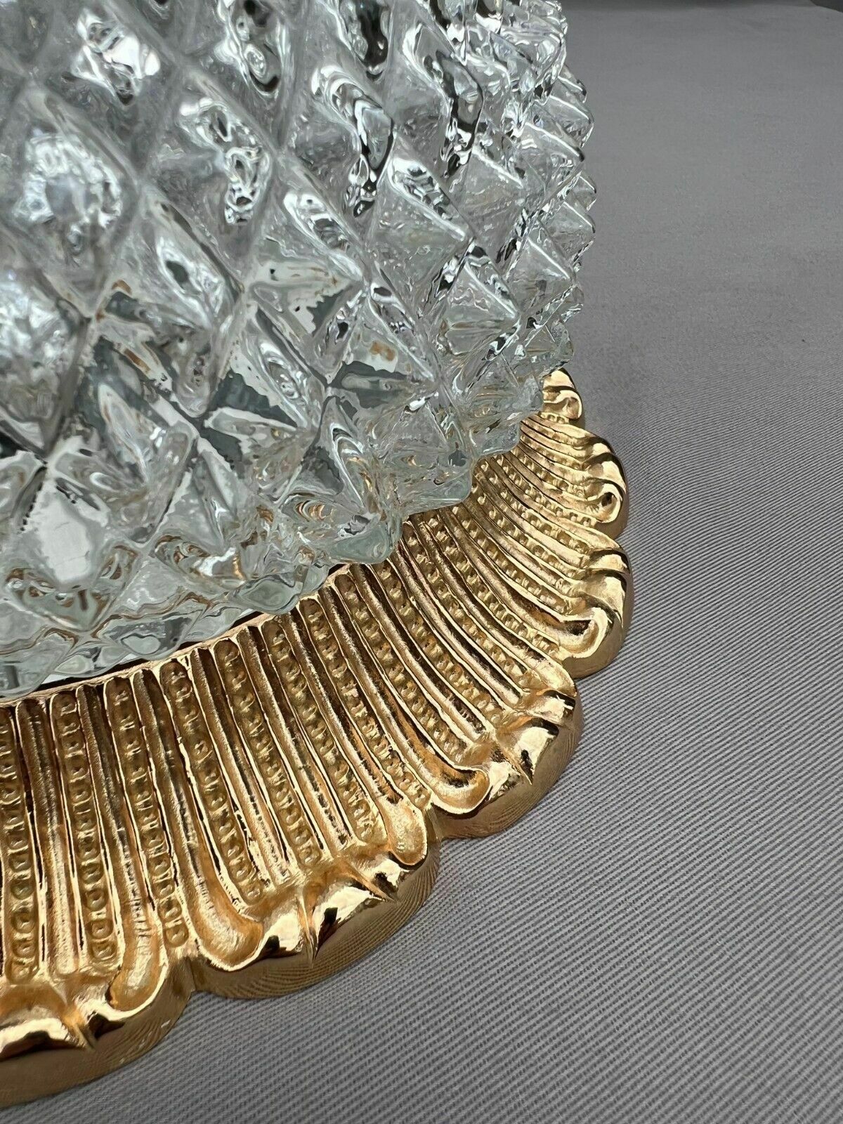 Stunning Ceiling Lamp Made Of Brass And Pressed Crystal Pendant Chandelier 6001 photo for sale