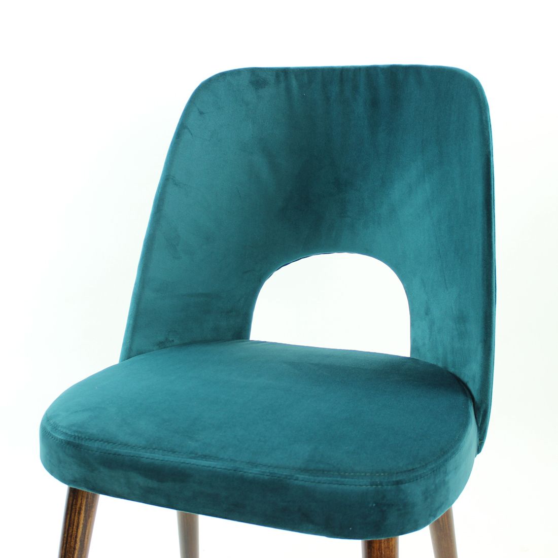 800.0 Dining Chairs By Oswald Haerdtl In Velvet For Ton, Czechoslovakia 1950s, Set Of 4 photo