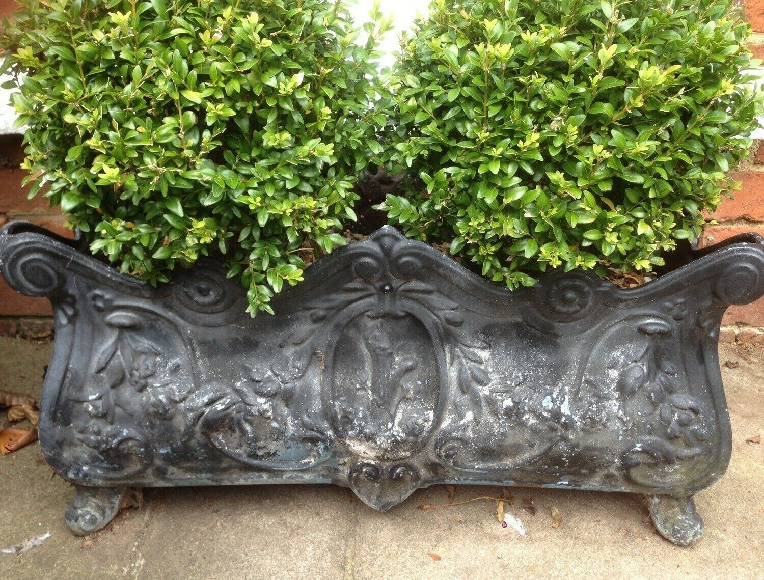 A Very Rare Pair Of Cast Iron French Jardinières photo furniture