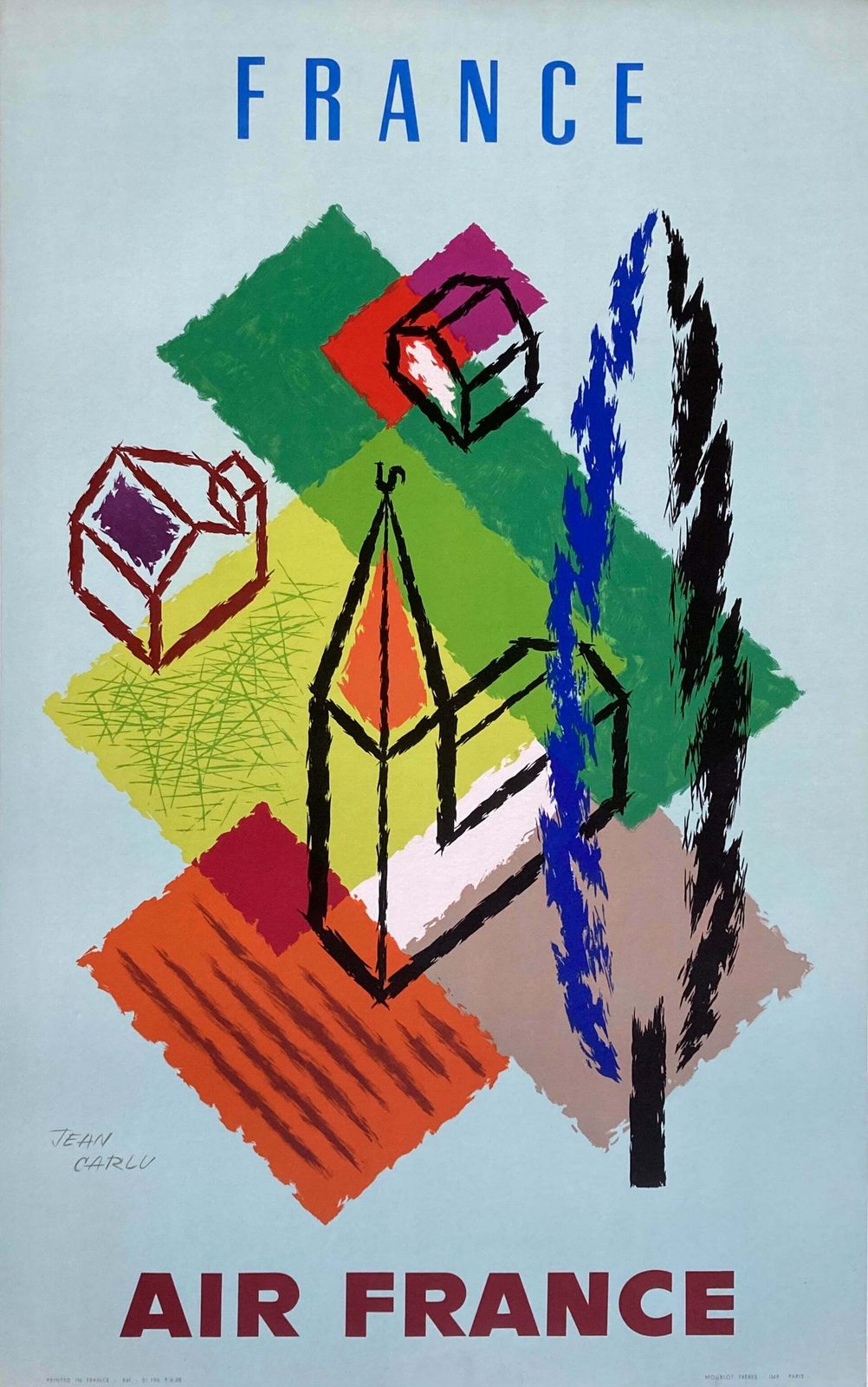 Air France Poster   France, 1950s