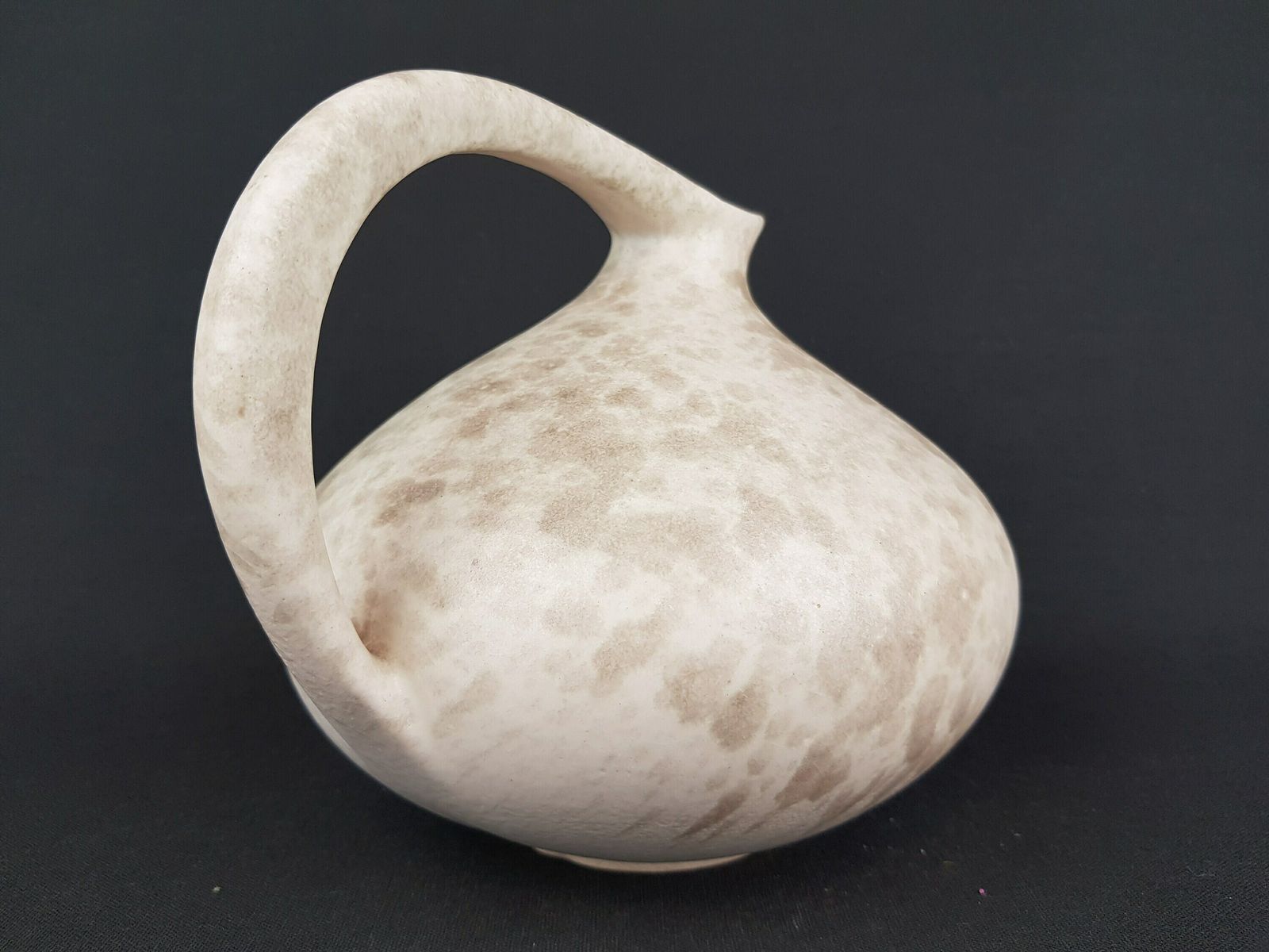 Vintage Ruscha Keramik Iconic Beige Pitcher Vase 313 West German Pottery 1960 1970s photo for sale