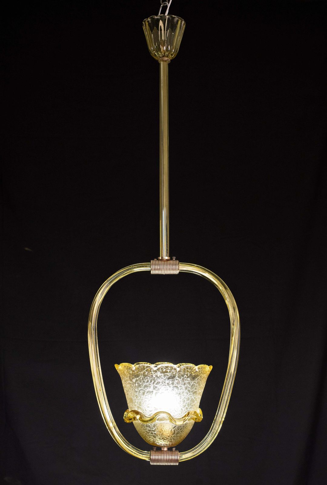 Very Rare Amber Art Deco Barovier E Toso Chandelier, 1940 photo for sale