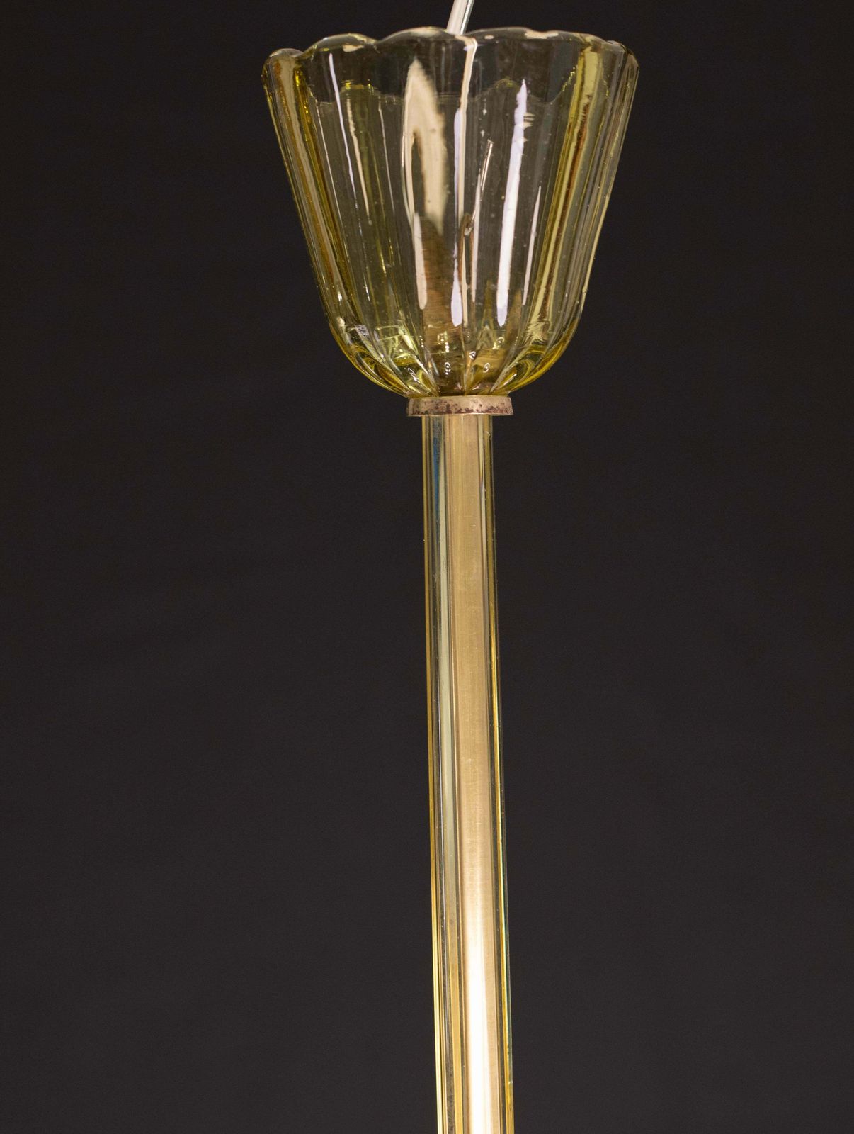 Lighting Very Rare Amber Art Deco Barovier E Toso Chandelier, 1940 photo