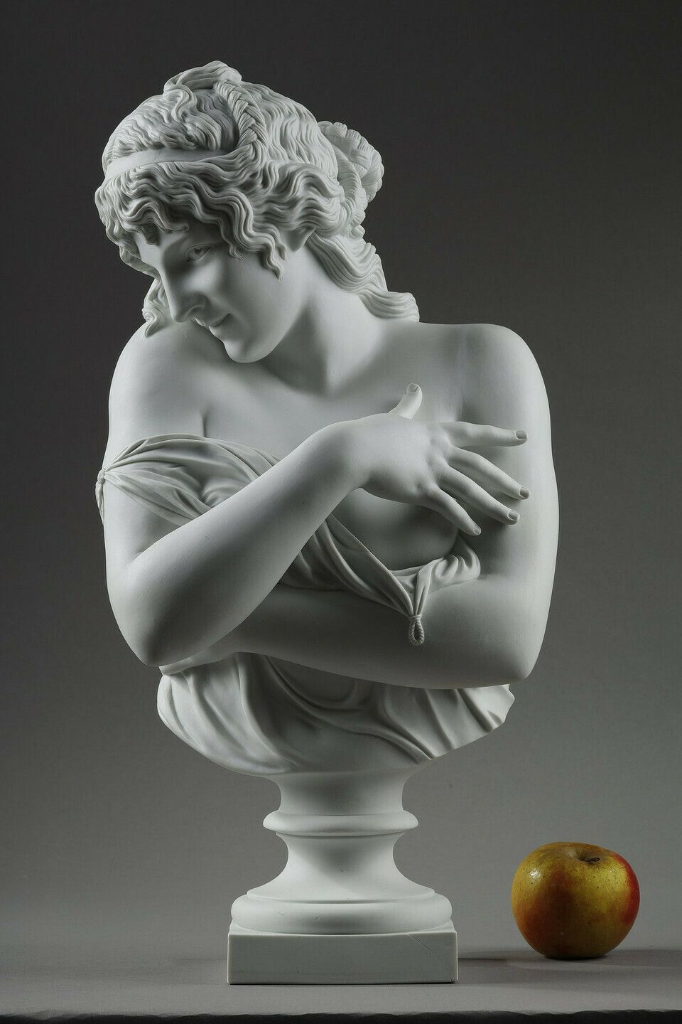 Bust In Biscuit After Jean Antoine Houdon (1741 1828): Modesty photo furniture
