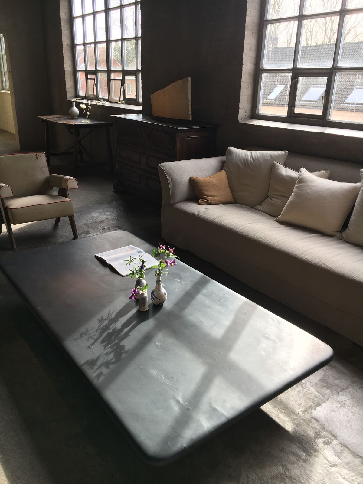 Axel Vervoordt Sofa Marc With Linen Slipcover photo furniture
