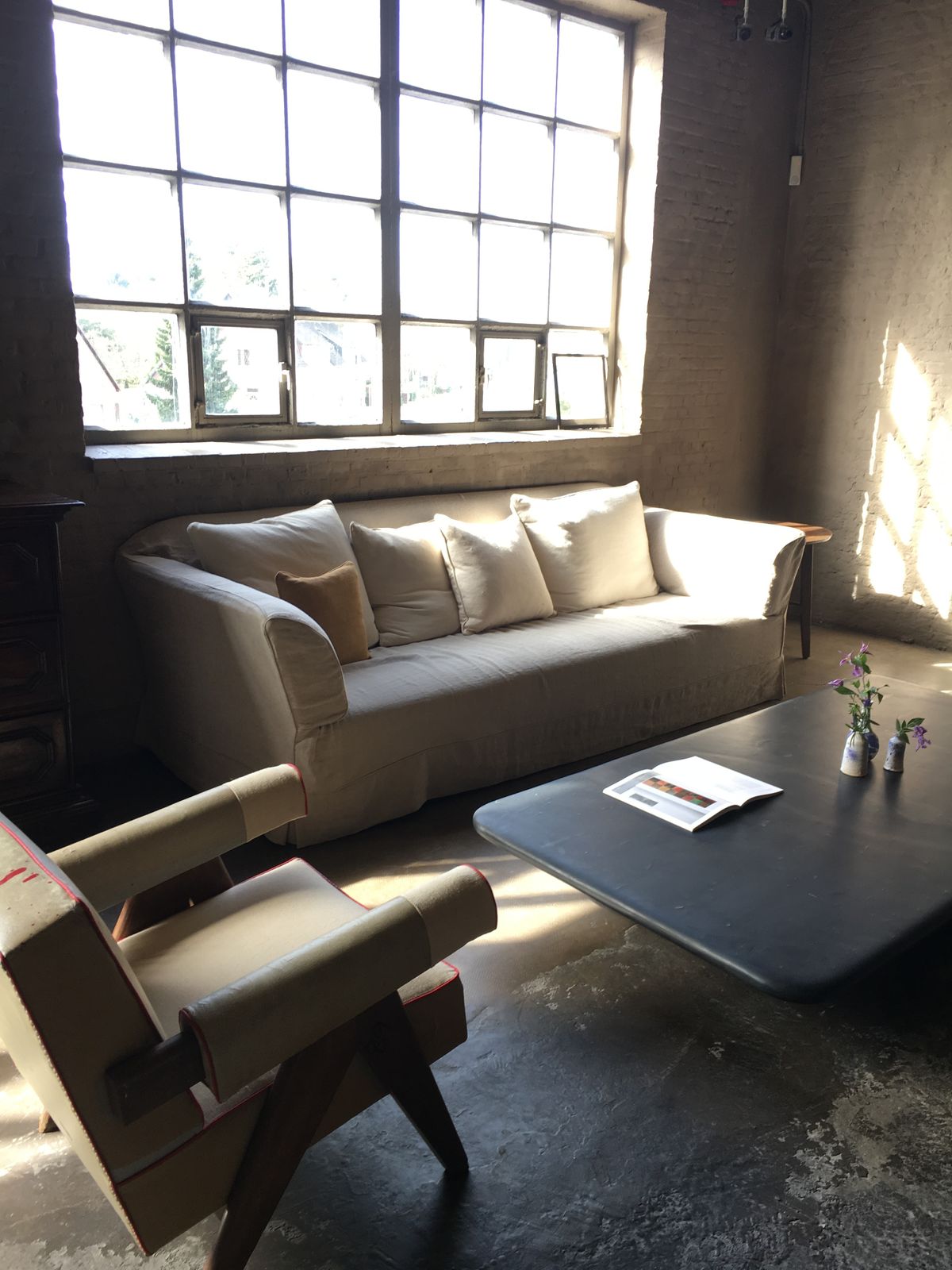 Axel Vervoordt Sofa Marc With Linen Slipcover