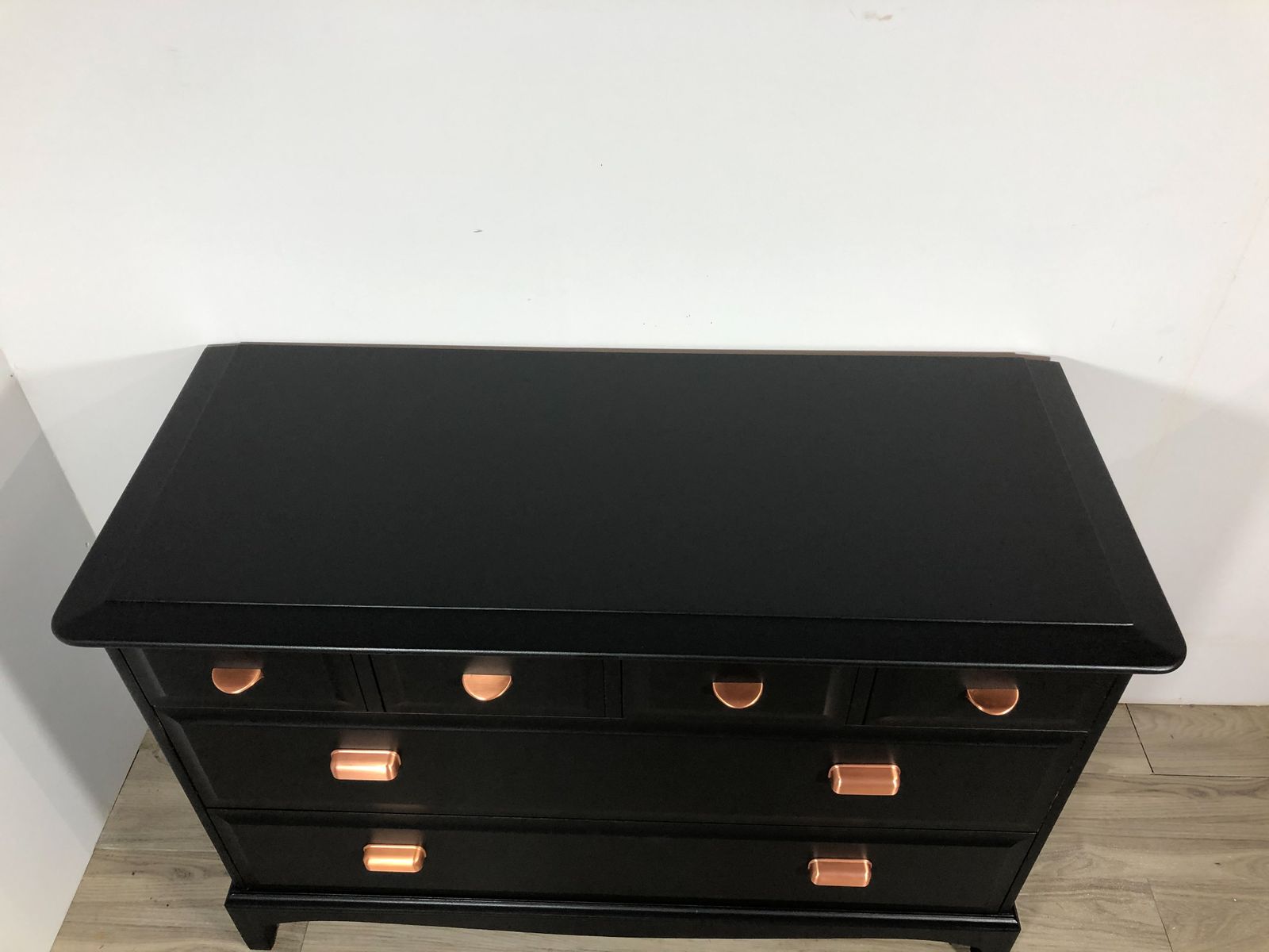Stag Minstrel Chest Of 4 Over 2 Drawers Painted Black photo buy