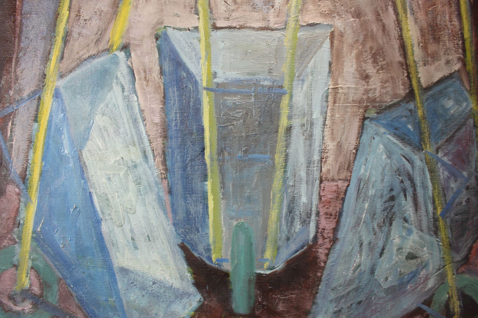 Sigward ” Sigge” Widegran Oil Painting Wheelbarrows photo vinterior