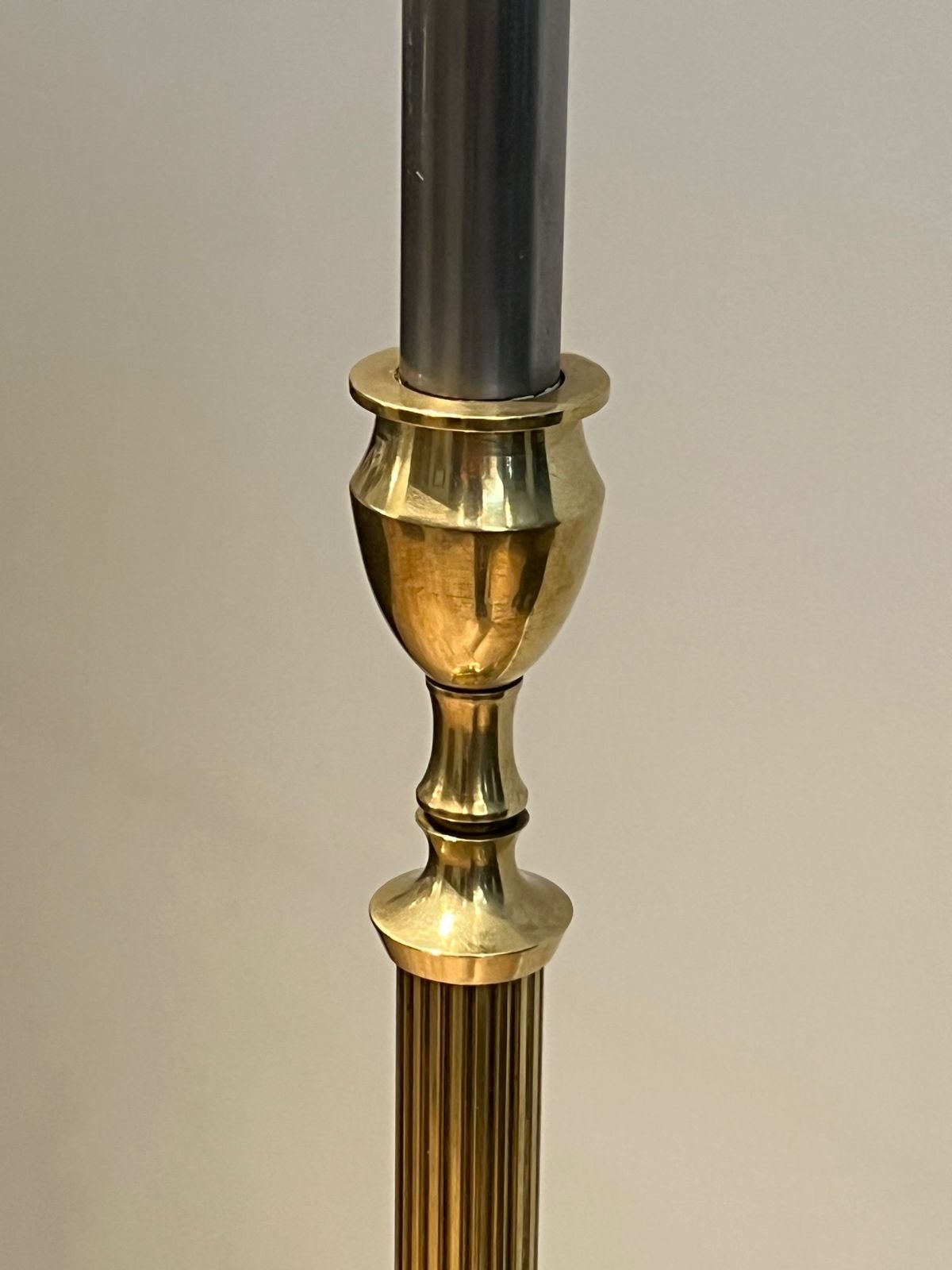 Neoclassical Style Brass Floor Lamp In The Style Of Maison Jansen photo buy