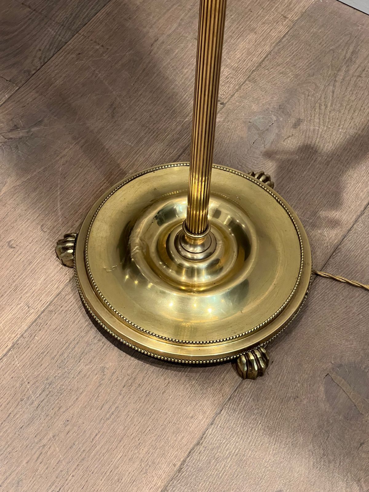 photo furniture Neoclassical Style Brass Floor Lamp In The Style Of Maison Jansen
