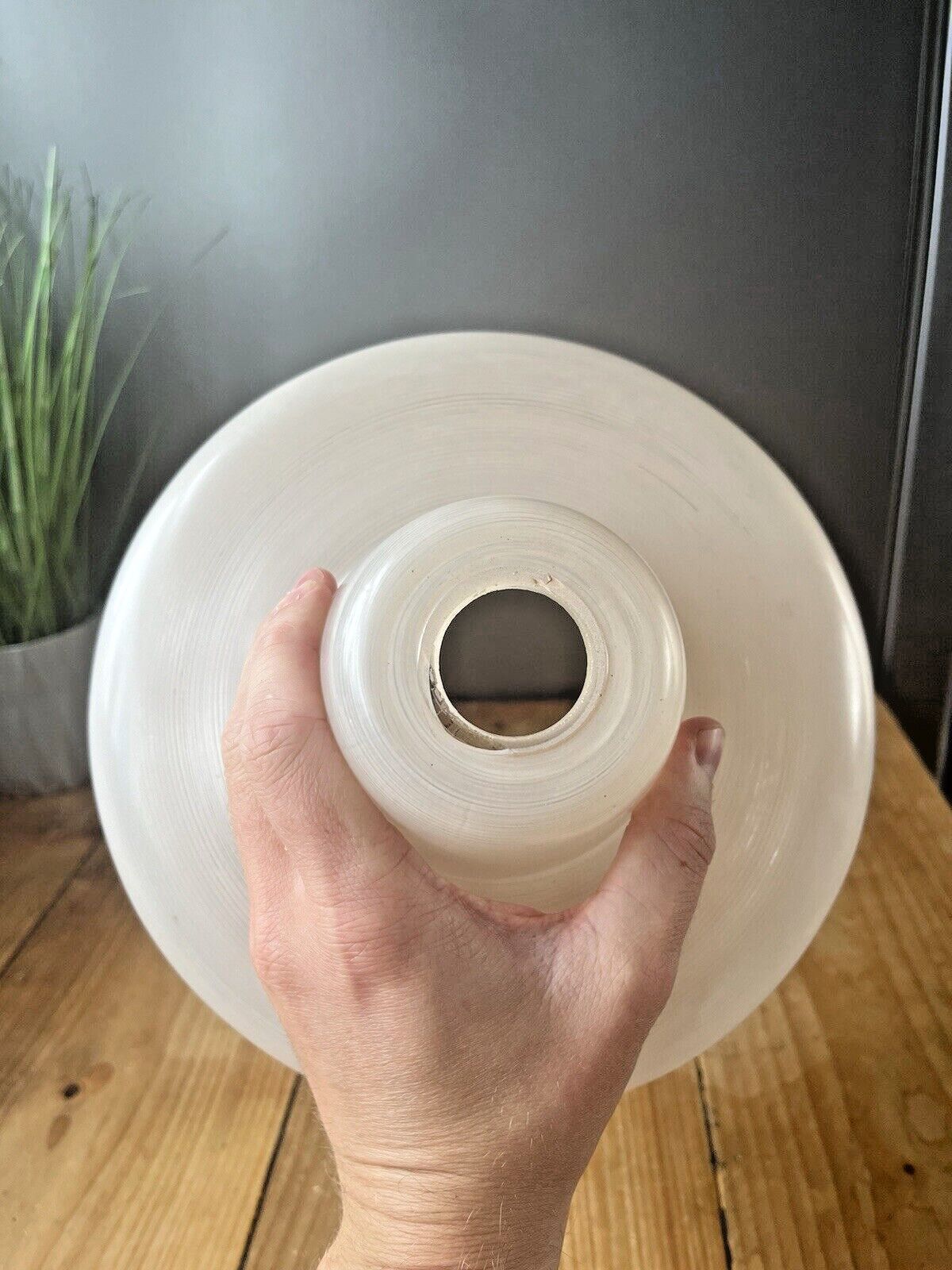 Lighting Vintage 1950's Mid Century Glass Ufo Space Age 60's Ceiling Light Lamp Shade 70s photo