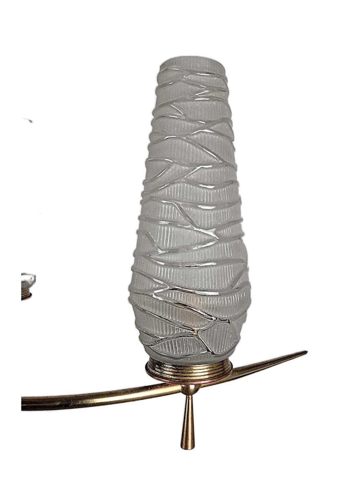 photo for sale Mid Century Modern Chandelier And Matching Lamp French 1960s Design
