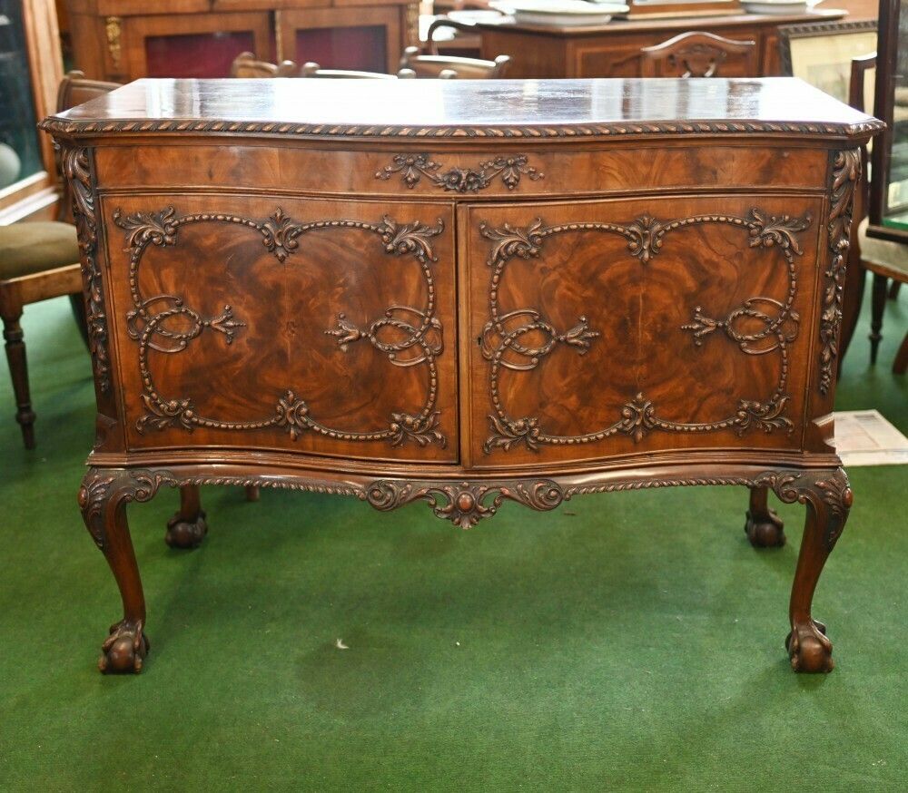 Chippendale Side Cabinet Mahogany Ball And Claw Feet photo furniture
