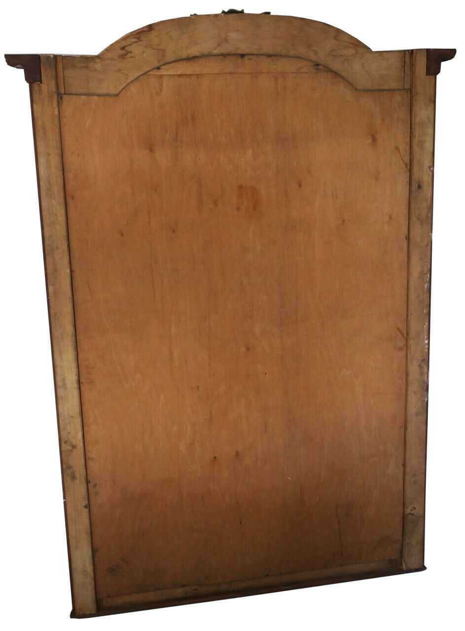 Antique Very Large Early 20th Century Mahogany & Walnut Floor Wall Mirror – High Quality Ornate Design photo Home Decor