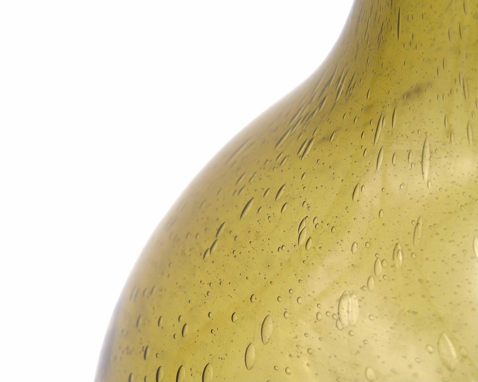 French Green Glass Demi John From Biot, 1950s / Vase, Country, Farmhouse, Boho Chic, Folk, France photo for sale