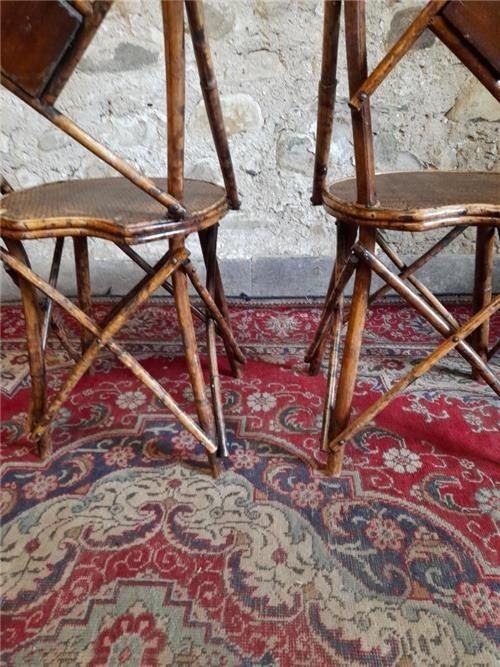 Two Victorian Bamboo Chairs, 1800s photo 295.0