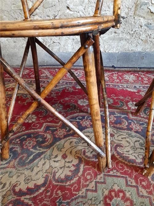 295.0 Two Victorian Bamboo Chairs, 1800s photo