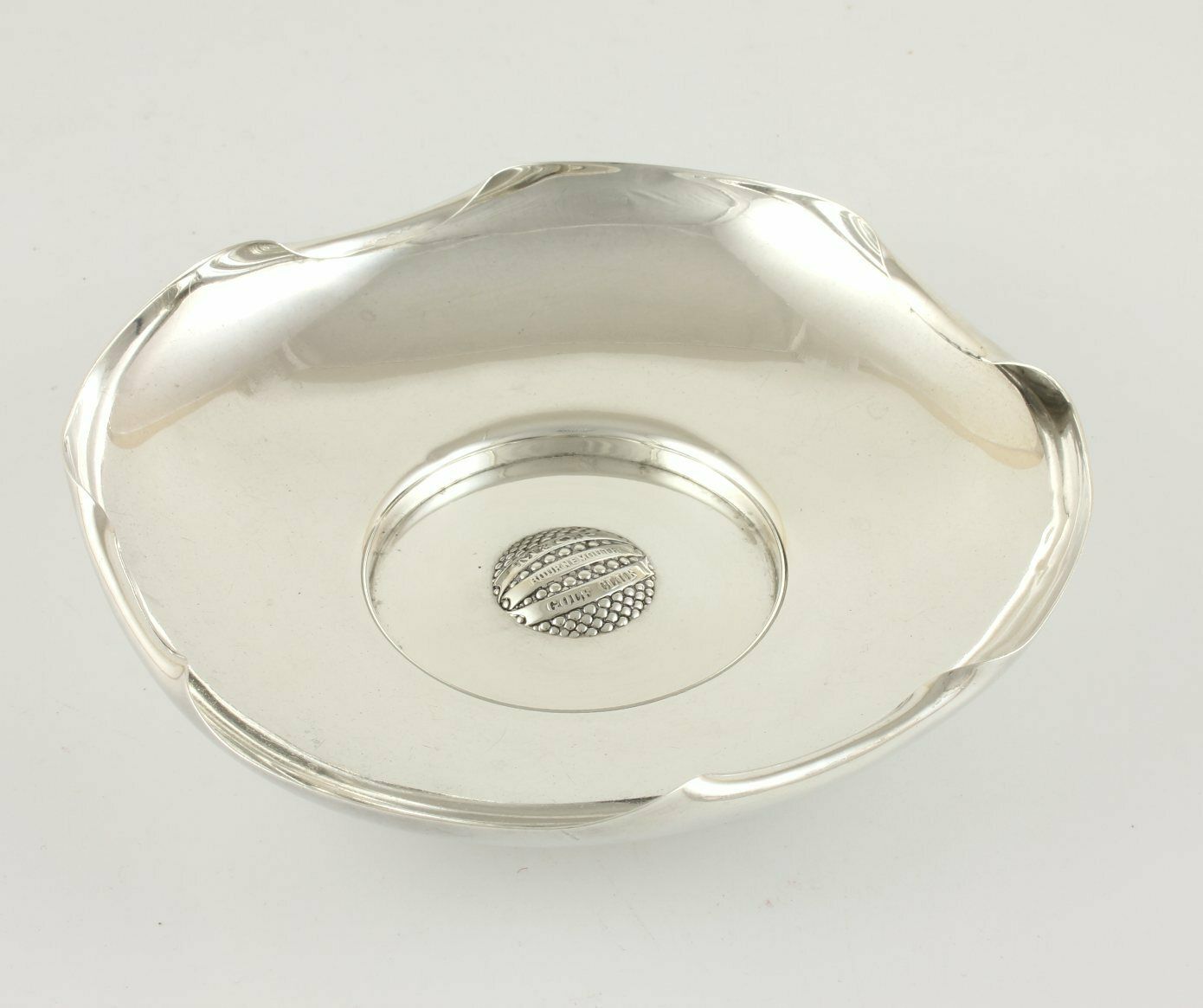Silver Bramble Golf Ball Dish. M&Qp Bournemouth Golf Club Trophy 1920. photo buy
