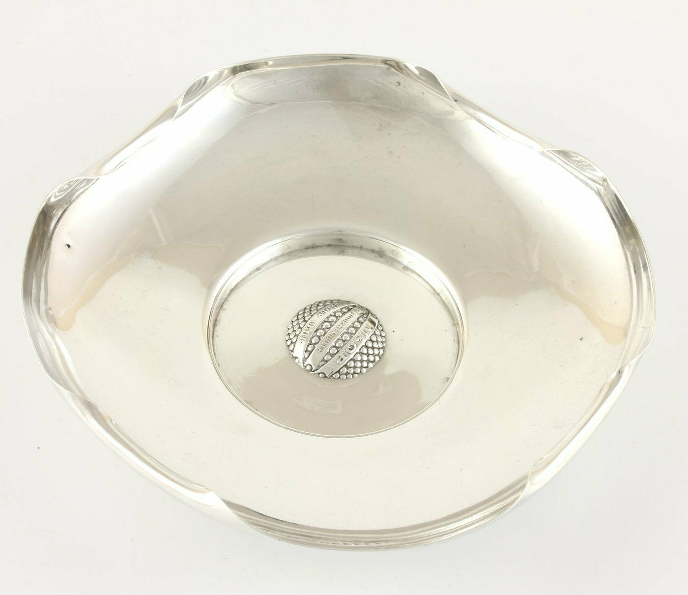 Silver Bramble Golf Ball Dish. M&Qp Bournemouth Golf Club Trophy 1920. photo vintage