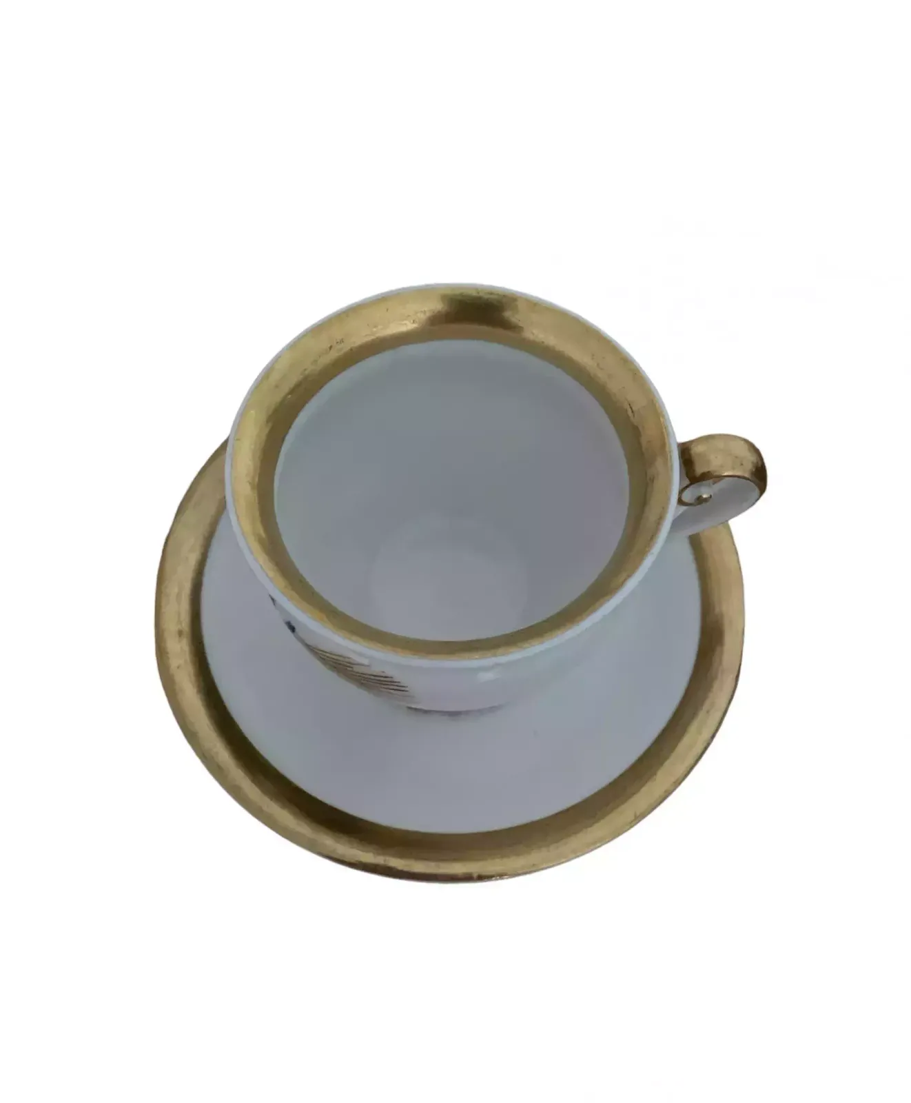 Royal Copenhagen Empire Style Cup And Saucer   19th Century Porcelain, Denmark photo for sale