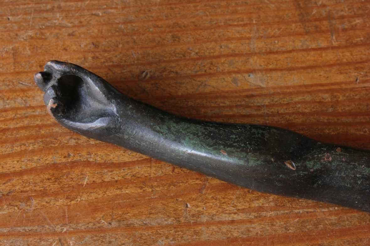 photo buy Large Bronze Jesus Christ Figure. 19th Century Corpus Religious Statue.