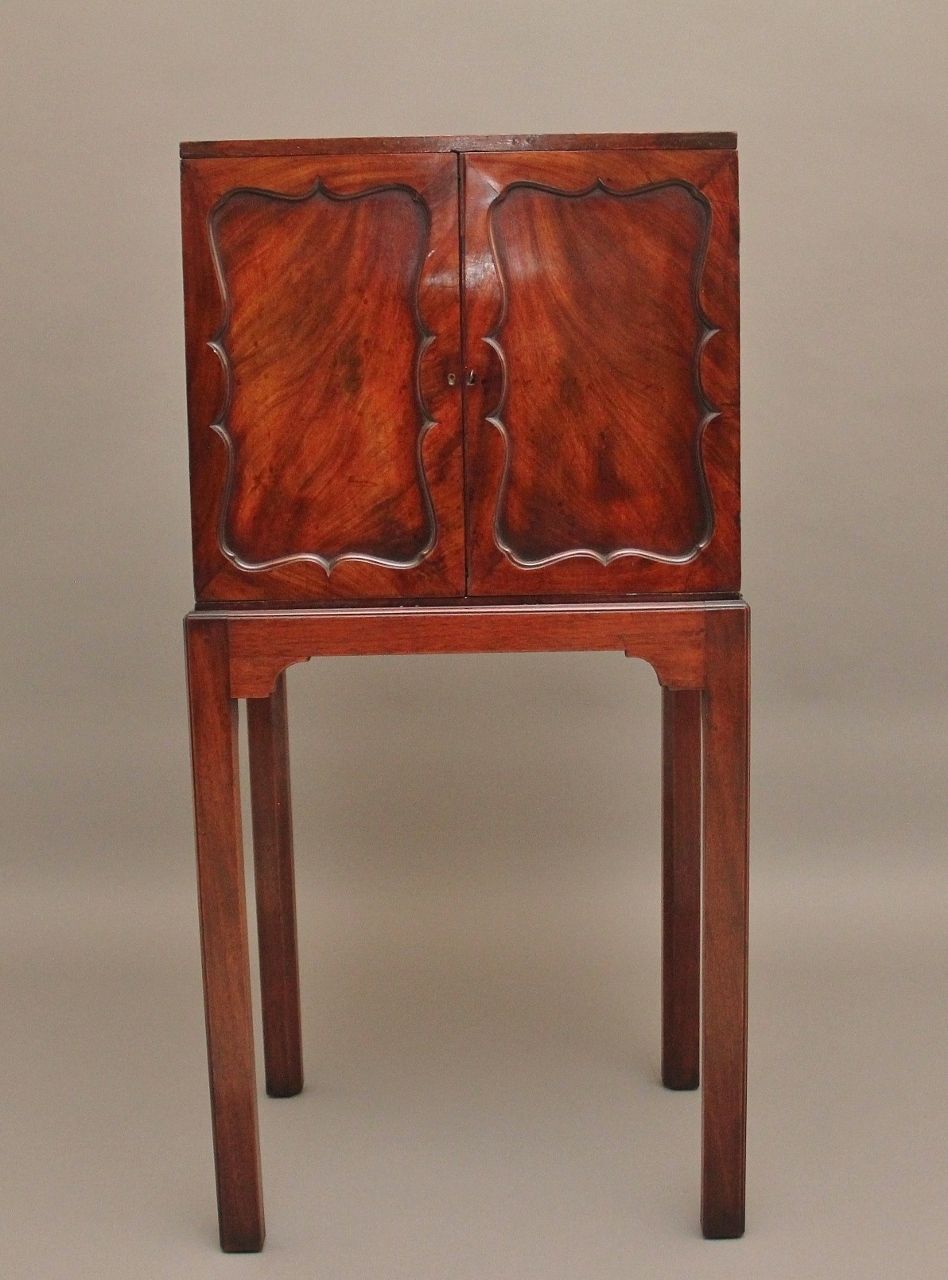 Early 19th Century Mahogany Cabinet On Stand