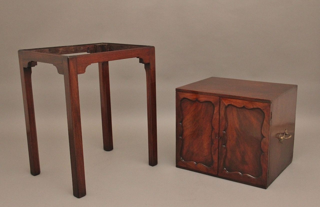 1750.0 Early 19th Century Mahogany Cabinet On Stand photo