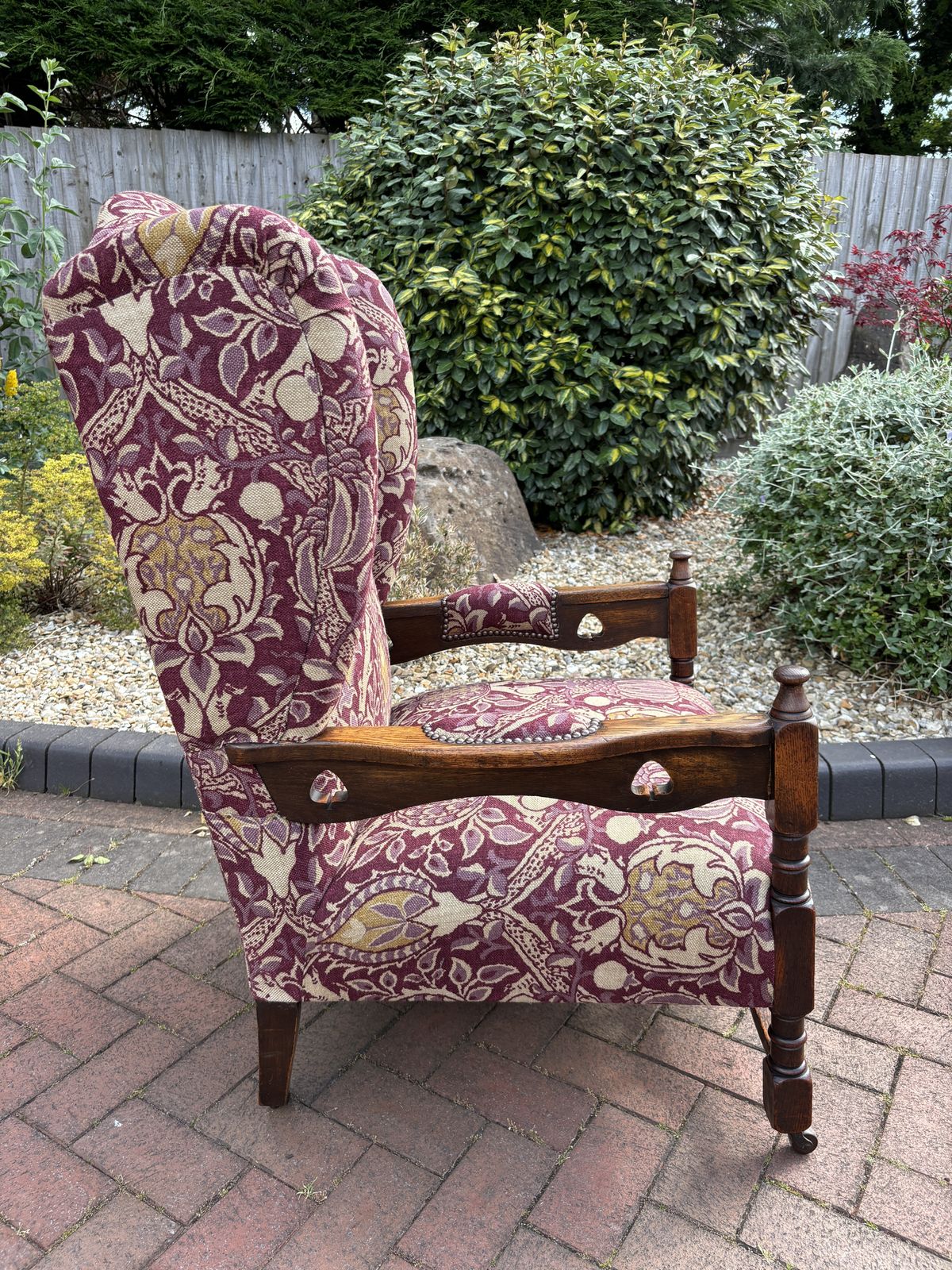 Arts & Crafts Wingback Armchair C1895 photo buy