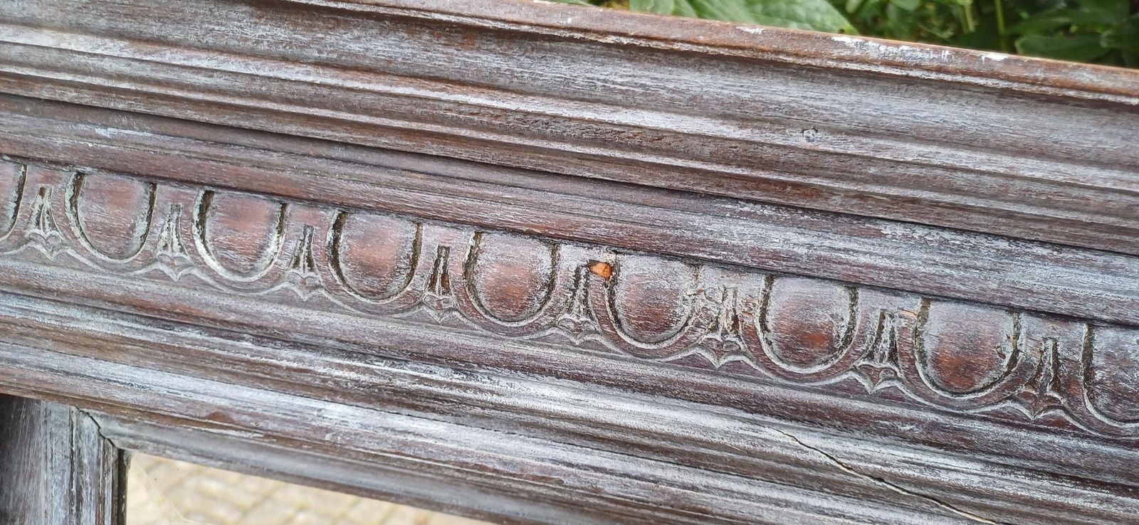photo furniture Beautifully Upcycled Massive French Carved Over Mantel Mantle Mirror Light Grey Blue