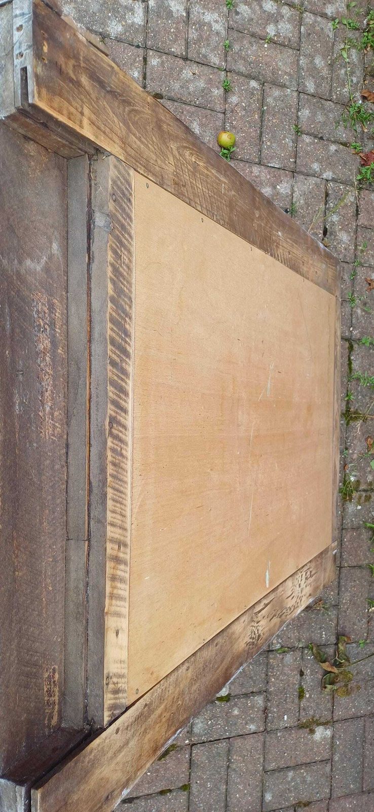 photo for sale Beautifully Upcycled Massive French Carved Over Mantel Mantle Mirror Light Grey Blue