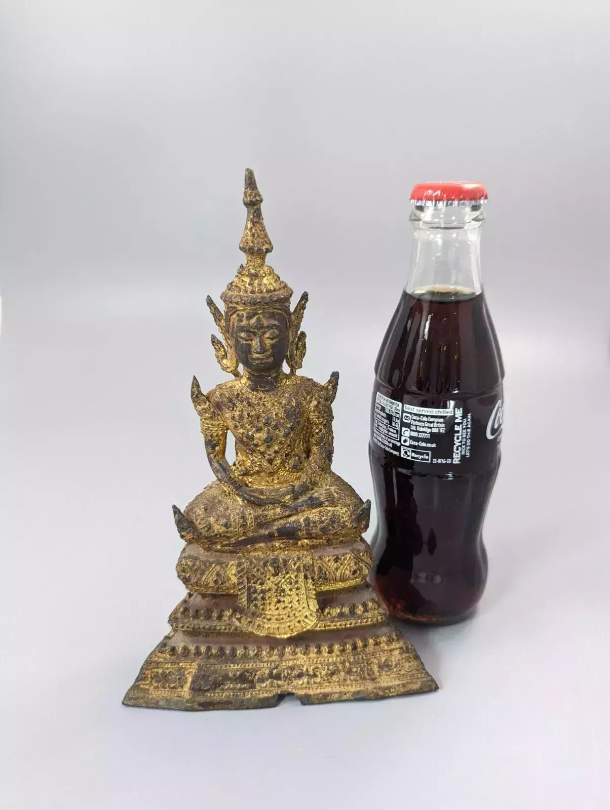 photo for sale Antique Bronze Thai Rattanakosin Buddha From Thailand, 19th Century