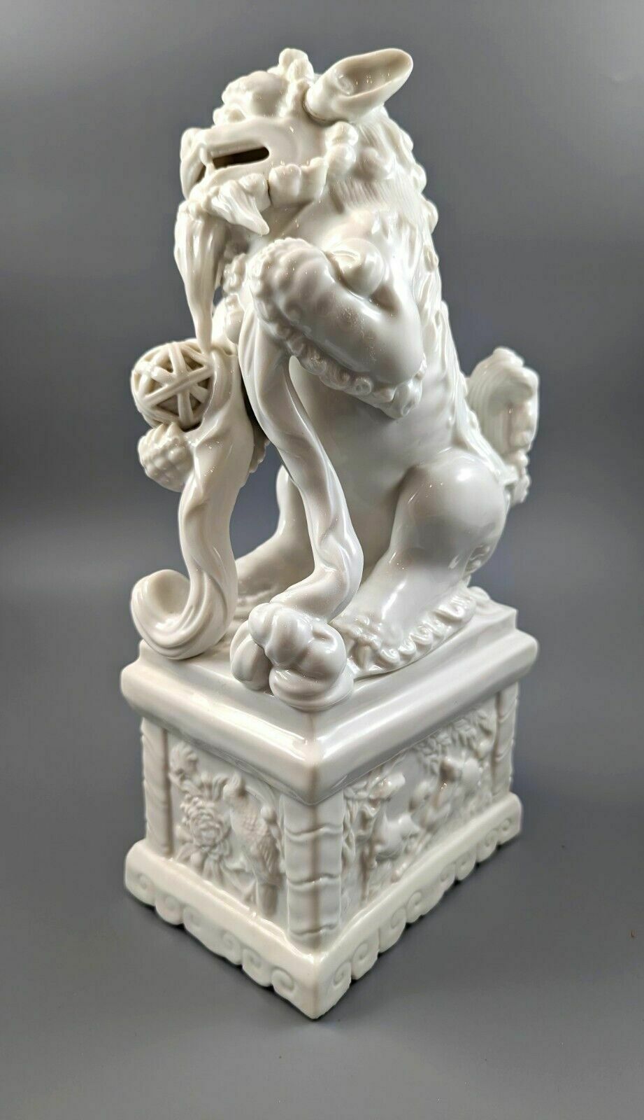 Antique Chinese Porcelain Blanc De Chine Foo Dog photo for sale